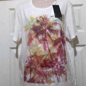 New Kenneth Cole Reaction Print T-SHIRT Size L